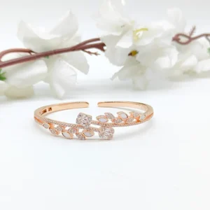 Rose Gold Plated Silver Bangle